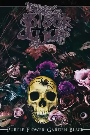 Price Cut Purple Flower Garden Black
