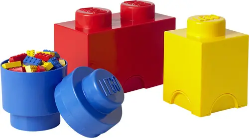 Money Back Guarantee LEGO Stackable Storage Multipack, 3 Pieces