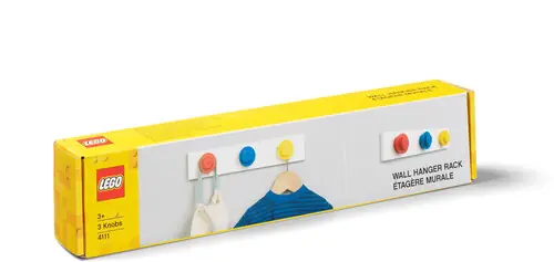 Lego Wall Hanger Rack In Red Blue Yellow (Blue) Cheap