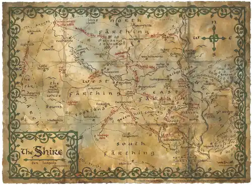While Supplies Last Art Print - Map Of The Shire