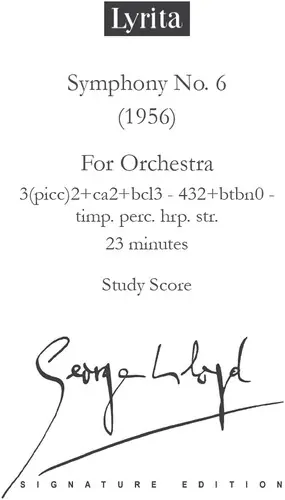 Symphony No. 6 - Study Score Premium