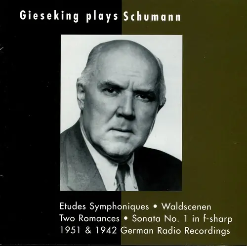 Buy Today Gieseking Plays Schumann