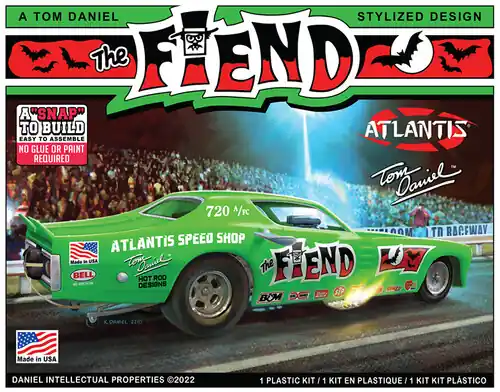 Snap Tom Daniel Fiend Funny Car 1/32 Scale Model Kit Bargain