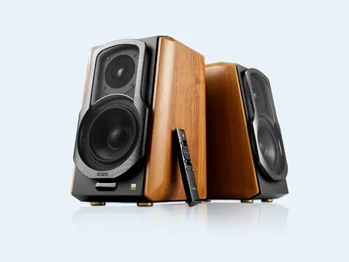 Brand New Edifier 4004988 S1000DBMKII Powered Bluetooth 5.0 Wireless Active Bookshelf Speakers Pair 120 Watts With Built in Amp and Multi