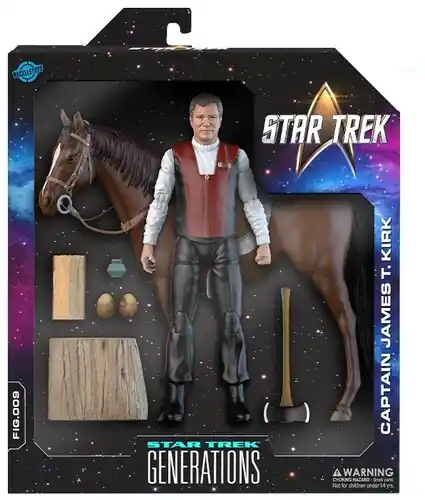 Star Trek Wave 2 - Captain James T. Kirk Action Figure - Star Trek: Generations Crafted