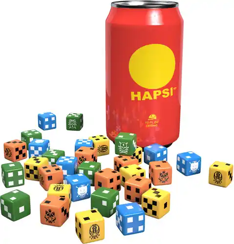 Buy Direct WETA Workshop Board Games - Giant Killer Robots (GKR) - Hapsi Can & Faction Dice (Original Flavor)