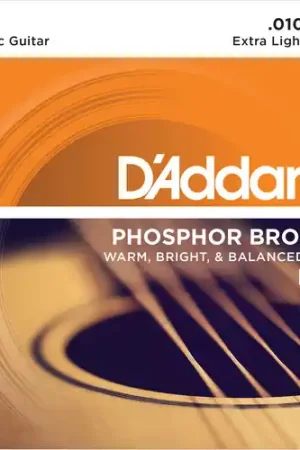 Grab Now DAddario EJ15 Phosphor Bronze Acoustic Guitar Strings Extra Light 10-47