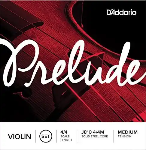 DAddario J810 4/4M Prelude Violin String Set 4/4 Scale Medium Tension Fresh Stock