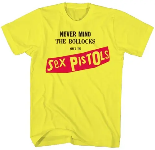 Popular Sex Pistols Bollocks Tshirt Med Yellow 1494110504