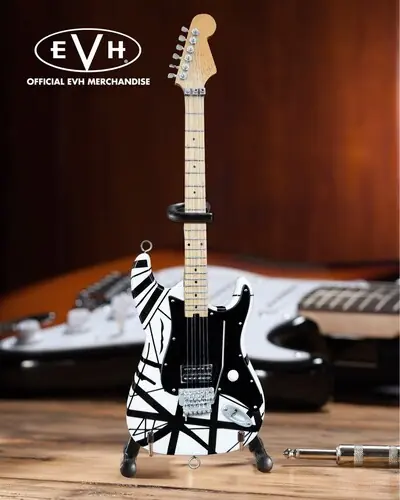 Cheap Evh Evh003 Eddie Van Halen Black/White Mini Guitar