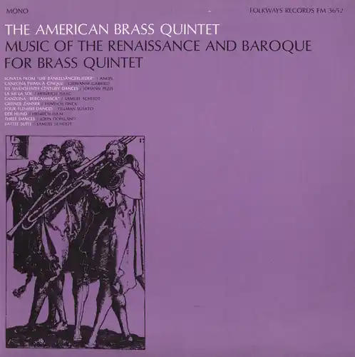 Music of Renaissance & Baroque for Brass Quintet Buy Today