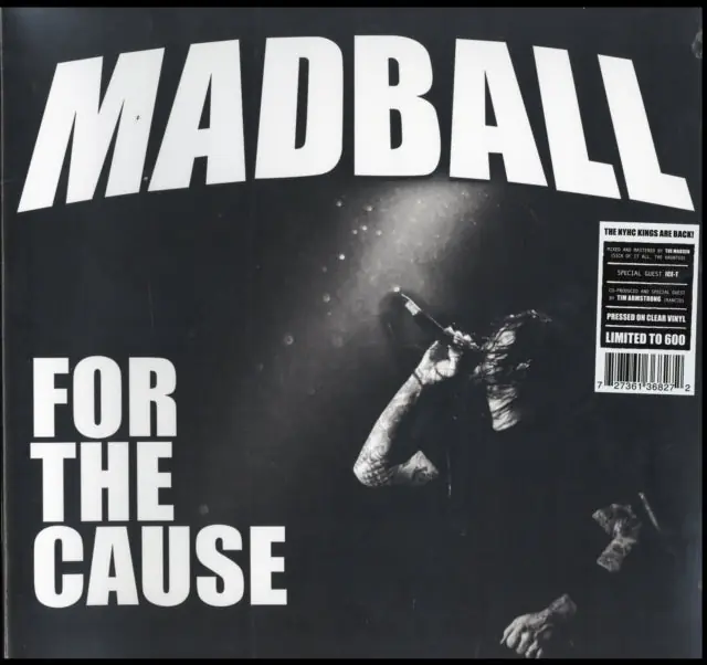 Hot Picks MADBALL - FOR THE CAUSE (CLEAR VINYL) (Vinyl LP)