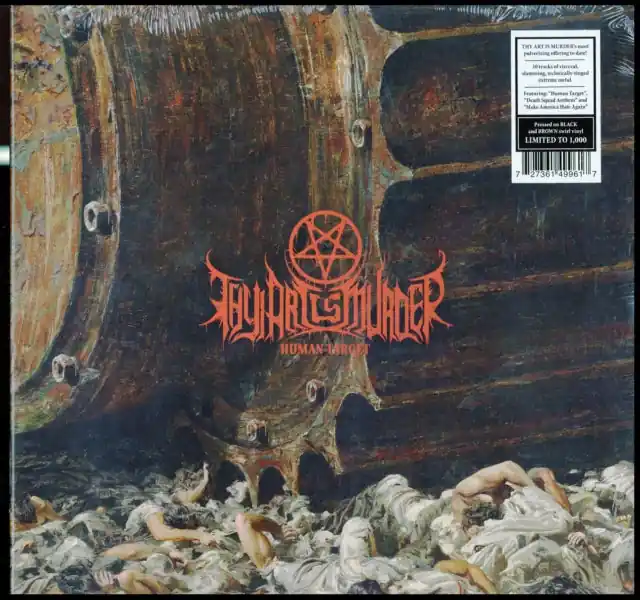 Special Discount THY ART IS MURDER - HUMAN TARGET (BROWN/BLACK SWIRL VINYL IN GATEFOLD) (Vinyl LP)