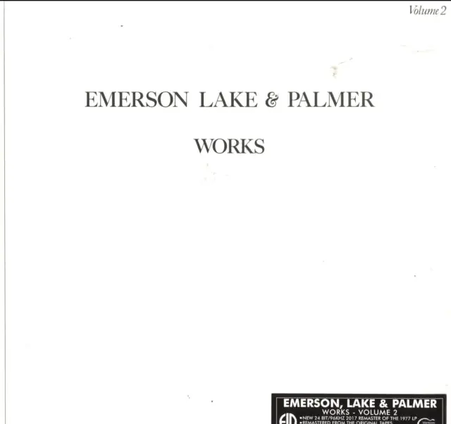 Free Shipping EMERSON, LAKE & PALMER - WORKS VOLUME 2 (Vinyl LP)