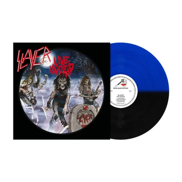 SLAYER - LIVE UNDEAD (MIDNIGHT BLUE & BLACK SPLIT VINYL) (Vinyl LP) Genuine