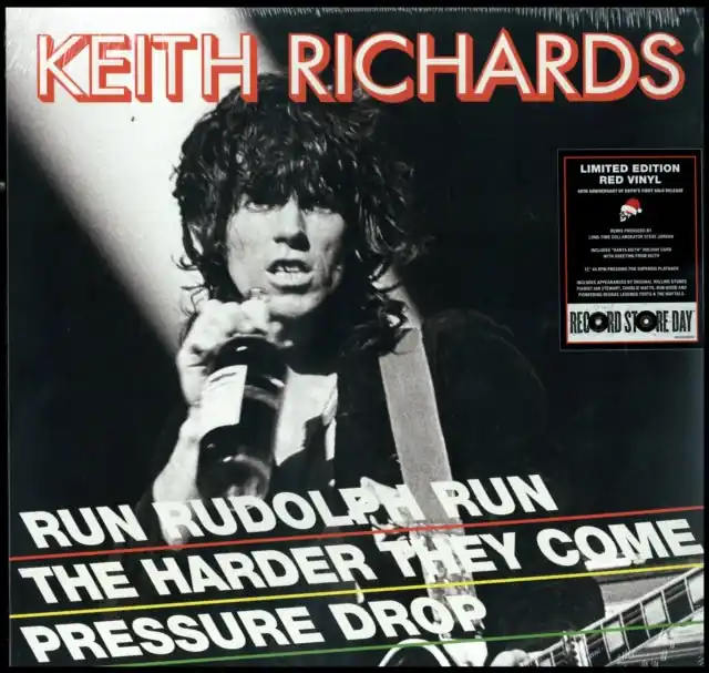 Last Chance RICHARDS,KEITH - RUN RUDOLPH RUN (40TH ANNIVERSARY/RED VINYL/45 RPM) (Vinyl LP)